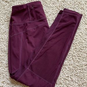 Sweaty Betty power 7/8 purple mesh leggings